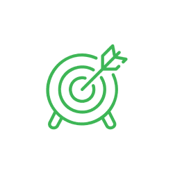 Target with arrow illustration